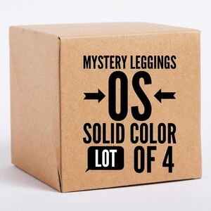 NWT Lularoe OS one size 2-10 Women Leggings Mystery 4 pack lot solid color NEW